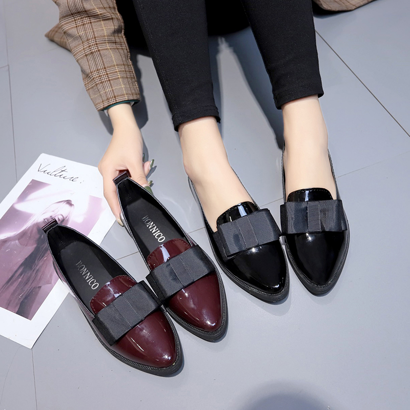 Black/ Wine Red Patent Leather - Womens Heels ulasan dan harga