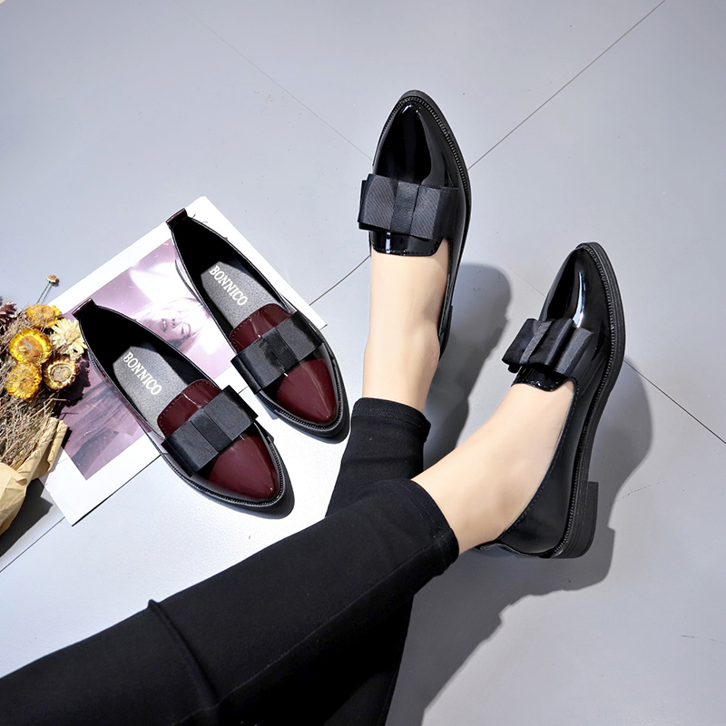 Black/ Wine Red Patent Leather - Womens Heels ulasan dan harga