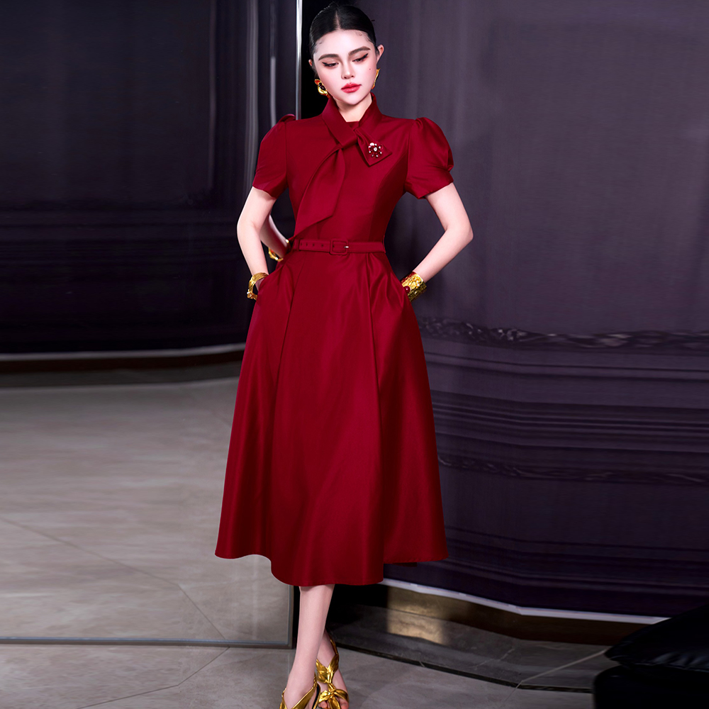ZJYT Red Women's Dress Trend 2 - Women'S Red Formal Wear ulasan dan harga