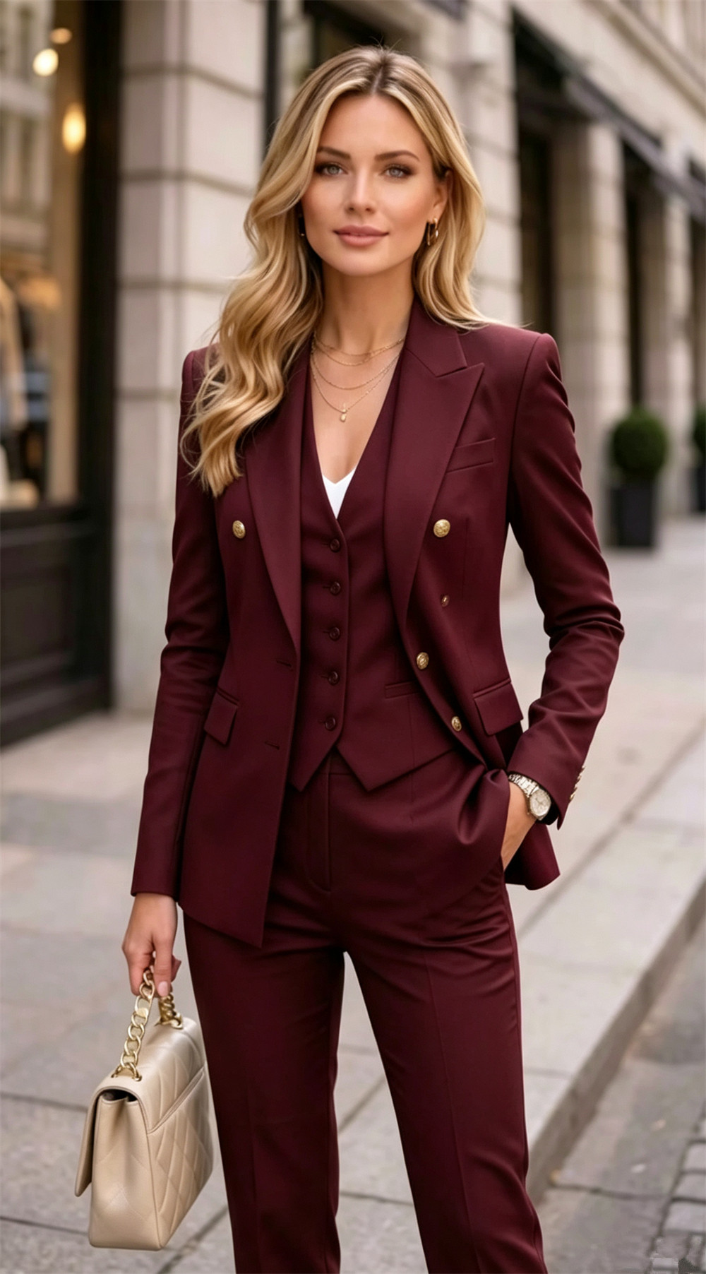 Lavender Women's Double Bested - Womens Blazer ulasan dan harga