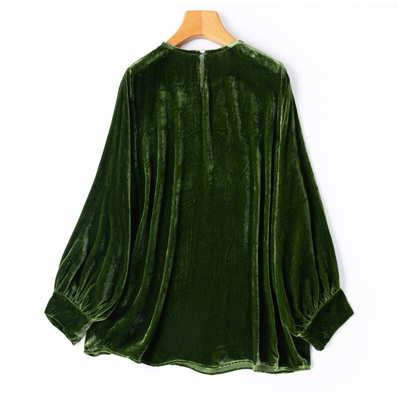 Women Silk Velvet Blouse 100%  - Silk Blouse ulasan dan harga