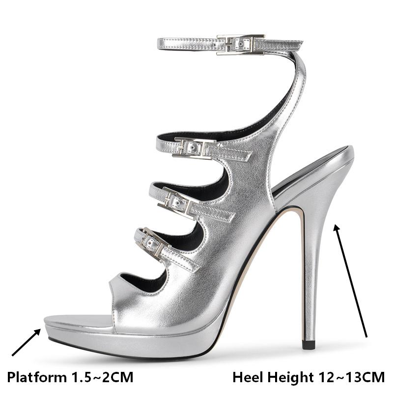 Onlymaker Women Silver Stilett - Formal Dress ulasan dan harga