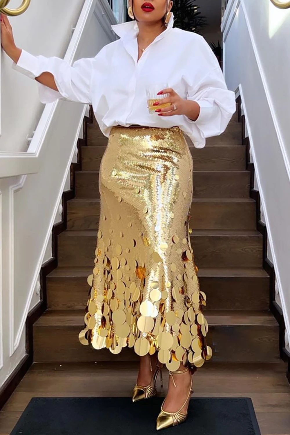 Women's Plus Size Formal Skirt - Formal Skirt ulasan dan harga